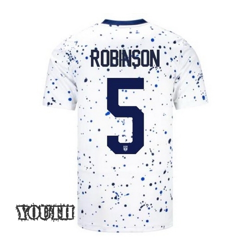 USA Antonee Robinson 2023 Home Youth Stadium Soccer Jersey - Click Image to Close