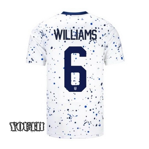 USA Lynn Williams 2023 Home Youth Stadium Soccer Jersey