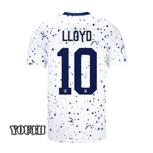 USA Carli Lloyd 2023 Home Youth Stadium Soccer Jersey