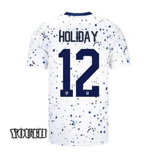 USA Lauren Holiday 2023 Home Youth Stadium Soccer Jersey