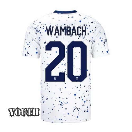 USA Abby Wambach 2023 Home Youth Stadium Soccer Jersey