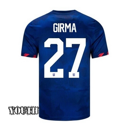 USA Naomi Girma 2023 Away Youth Stadium Soccer Jersey