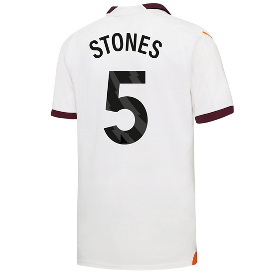 2023/2024 John Stones Away #5 Men's Soccer Jersey