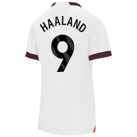 2023/2024 Erling Haaland Away #9 Women's Soccer Jersey