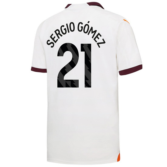 2023/2024 Sergio Gomez Away #21 Men's Soccer Jersey