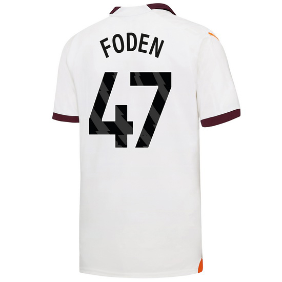 2023/2024 Phil Foden Away #47 Men's Soccer Jersey