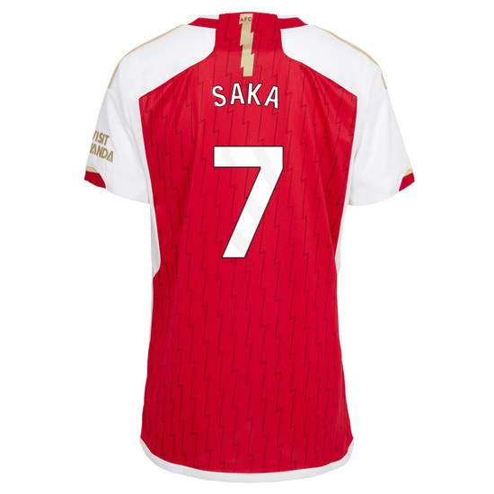 2023/2024 Bukayo Saka Home #7 Women's Soccer Jersey - Click Image to Close