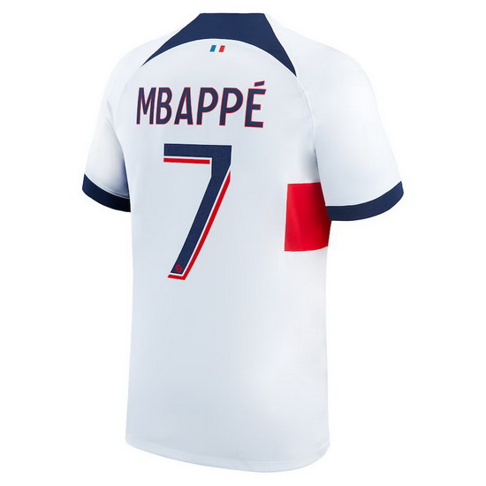 2023/2024 Kylian Mbappe Away #7 Men's Soccer Jersey
