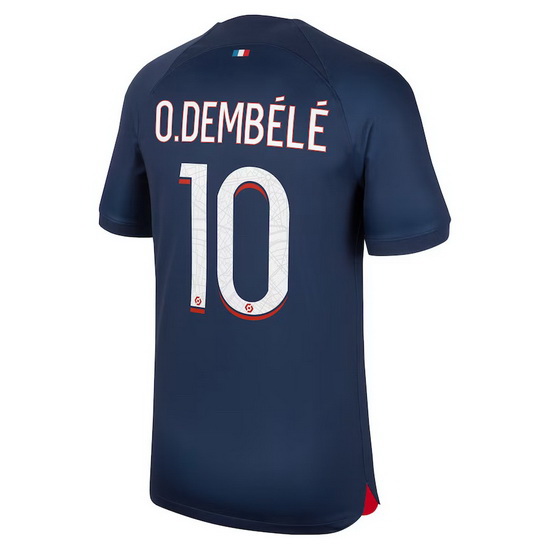 2023/2024 Ousmane Dembele Home #10 Men's Soccer Jersey - Click Image to Close