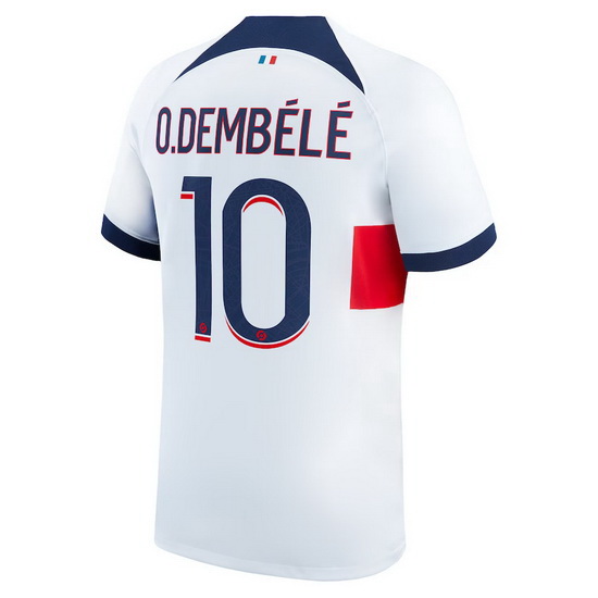 2023/2024 Ousmane Dembele Away #10 Men's Soccer Jersey
