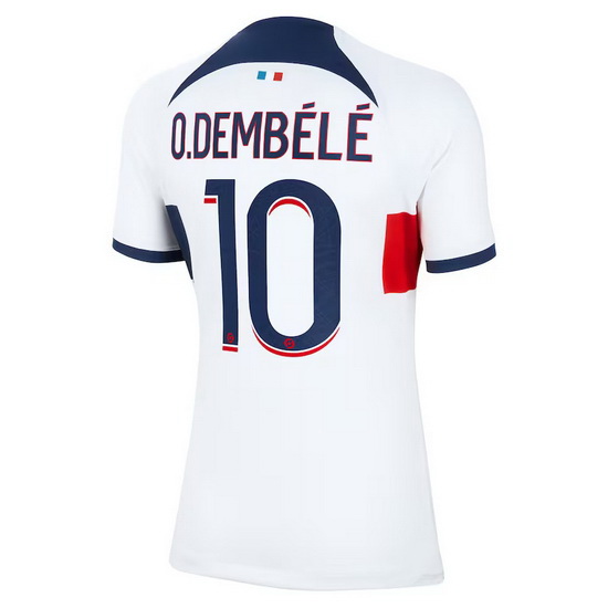 2023/2024 Ousmane Dembele Away #10 Women's Soccer Jersey