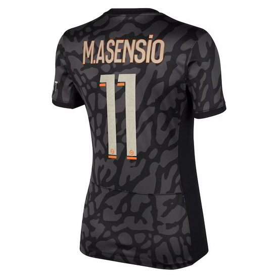 2023/2024 Marco Asensio Third #11 Women's Soccer Jersey