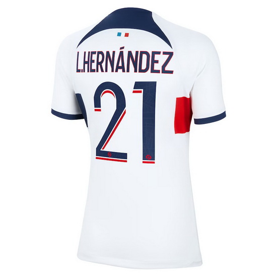 2023/2024 Lucas Hernandez Away #21 Women's Soccer Jersey - Click Image to Close