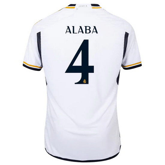 2023/2024 David Alaba Home #4 Men's Soccer Jersey