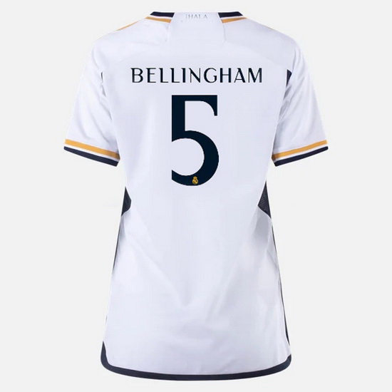 2023/2024 Jude Bellingham Home #5 Women's Soccer Jersey - Click Image to Close
