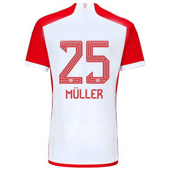 2023/2024 Thomas Muller Home #25 Men's Soccer Jersey