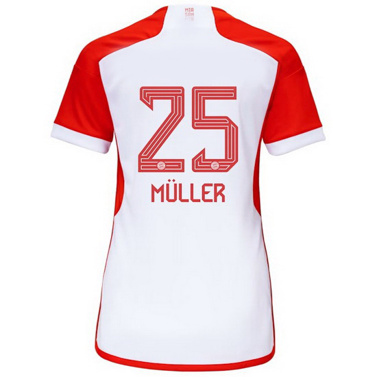 2023/2024 Thomas Muller Home #25 Women's Soccer Jersey