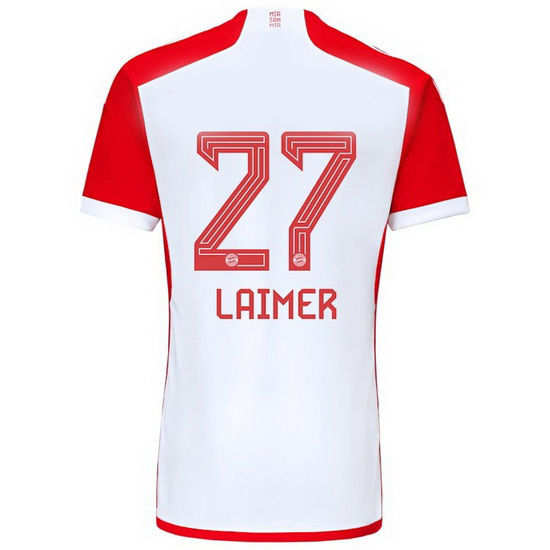 2023/2024 Konrad Laimer Home #27 Men's Soccer Jersey - Click Image to Close