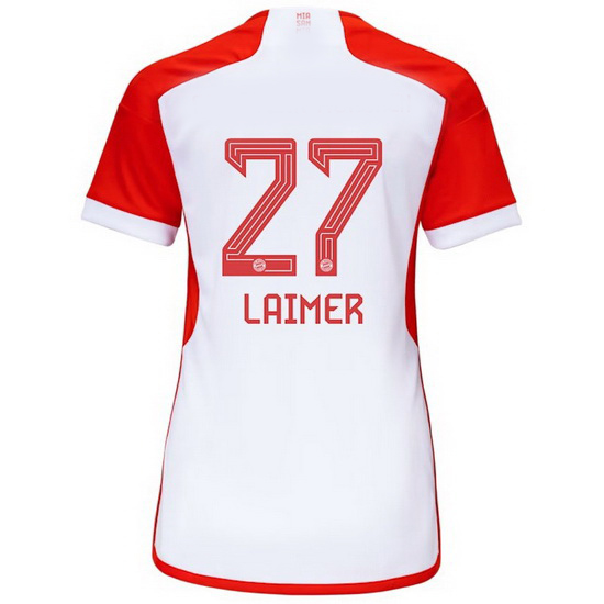 2023/2024 Konrad Laimer Home #27 Women's Soccer Jersey - Click Image to Close