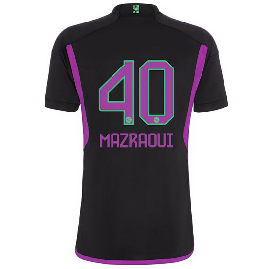 2023/2024 Noussair Mazraoui Away #40 Men's Soccer Jersey