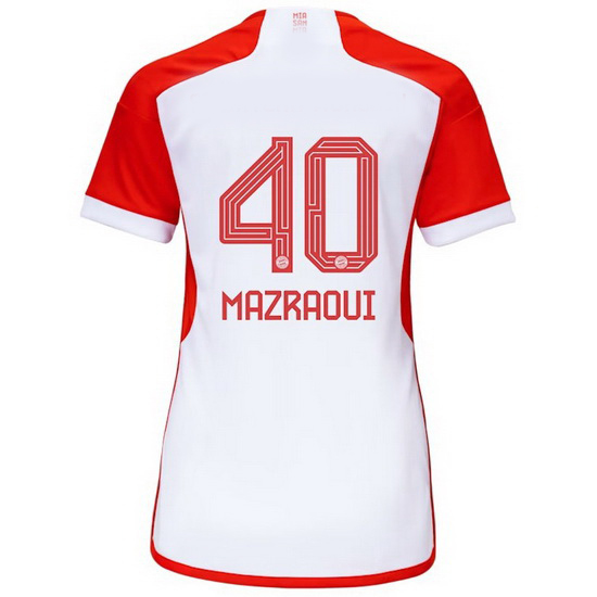 2023/2024 Noussair Mazraoui Home #40 Women's Soccer Jersey
