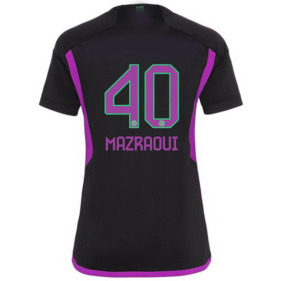 2023/2024 Noussair Mazraoui Away #40 Women's Soccer Jersey