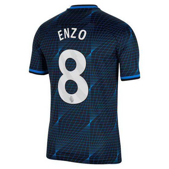 2023/2024 Enzo Fernandez Away #8 Men's Soccer Jersey
