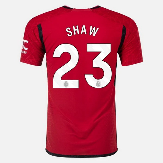 2023/2024 Luke Shaw Home #23 Men's Soccer Jersey