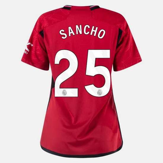 2023/2024 Jadon Sancho Home #25 Women's Soccer Jersey