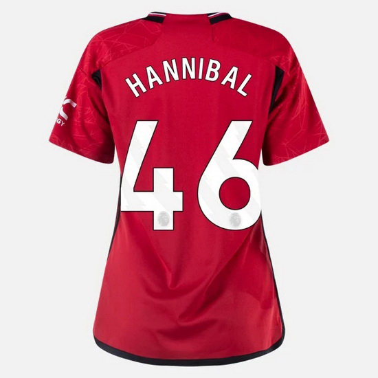 2023/2024 Hannibal Mejbri Home #46 Women's Soccer Jersey