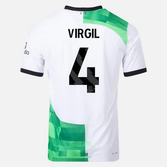 2023/2024 Virgil van Dijk Away #4 Men's Soccer Jersey