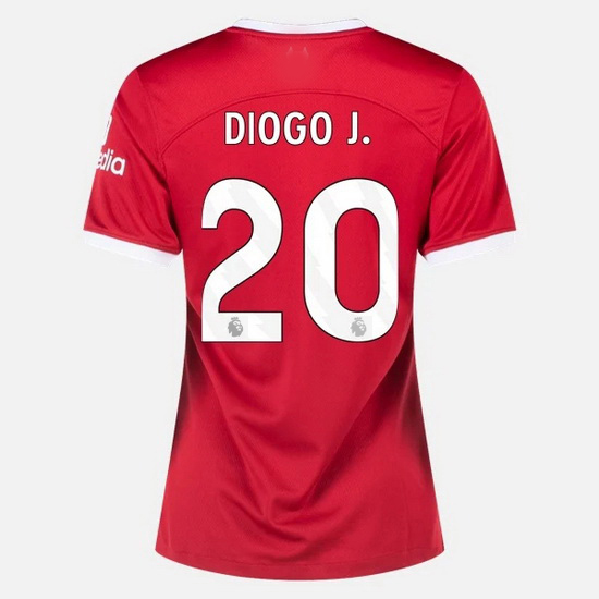 2023/2024 Diogo Jota Home #20 Women's Soccer Jersey