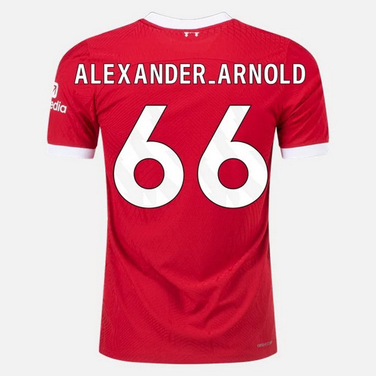 2023/2024 Trent Alexander-Arnold Home #66 Men's Soccer Jersey - Click Image to Close
