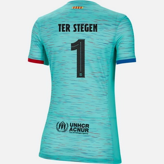 2023/2024 Marc-Andre ter Stegen Third #1 Women's Soccer Jersey - Click Image to Close