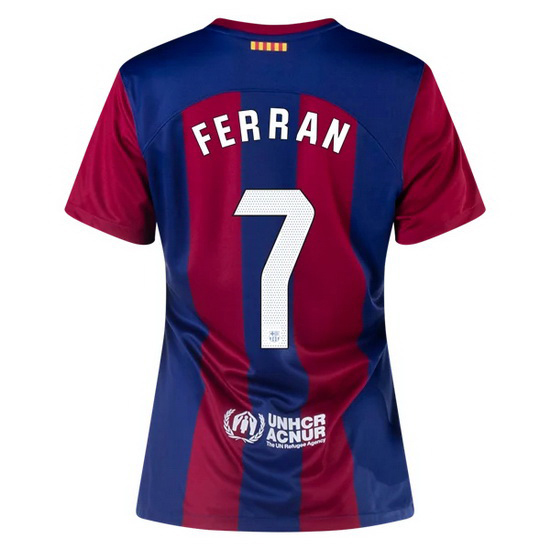 2023/2024 Ferran Torres Home #7 Women's Soccer Jersey