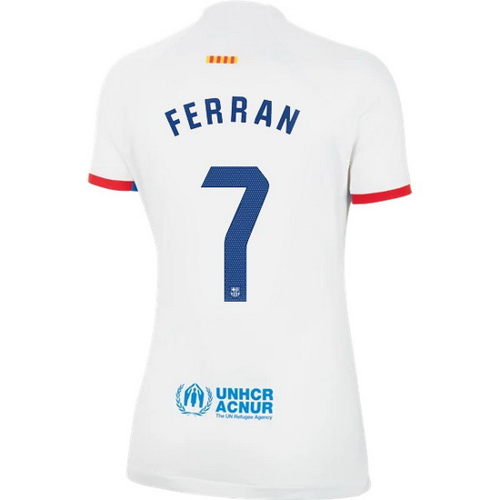 2023/2024 Ferran Torres Away #7 Women's Soccer Jersey