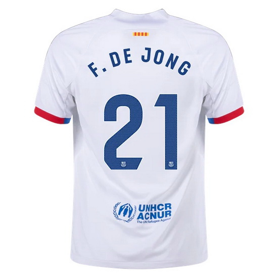 2023/2024 Frenkie de Jong Away #21 Men's Soccer Jersey