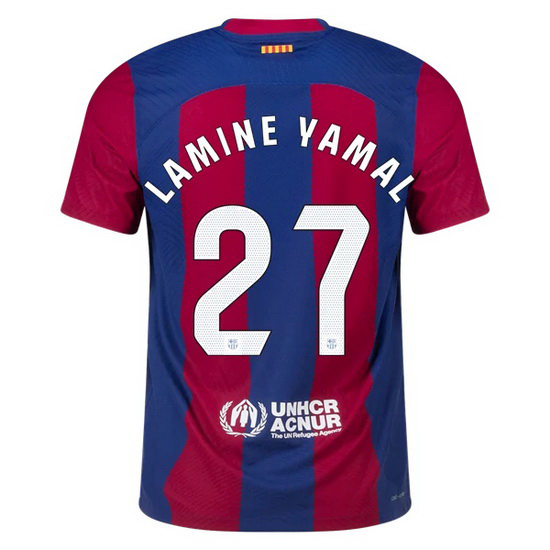 2023/2024 Lamine Yamal Home #27 Men's Soccer Jersey