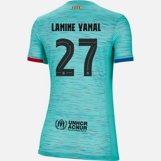 2023/2024 Lamine Yamal Third #27 Women's Soccer Jersey - Click Image to Close