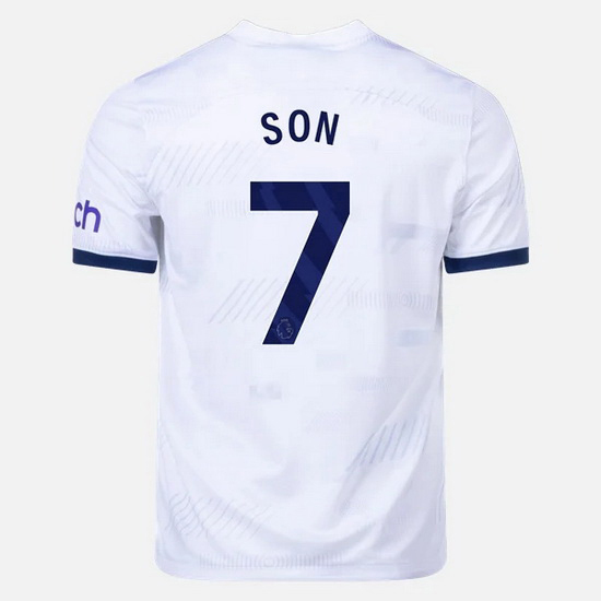 2023/2024 Heung-min Son Home #7 Men's Soccer Jersey - Click Image to Close