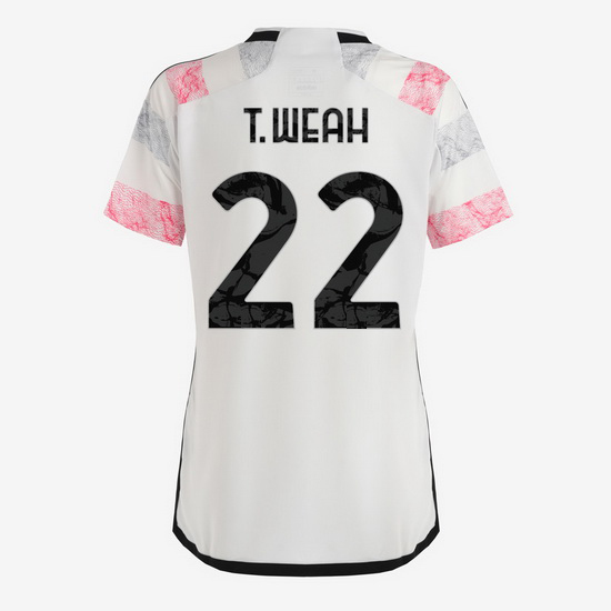 2023/2024 Timothy Weah Away #22 Women's Soccer Jersey