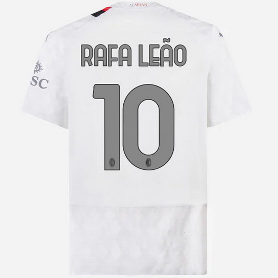2023/2024 Rafael Leao Away #10 Men's Soccer Jersey - Click Image to Close