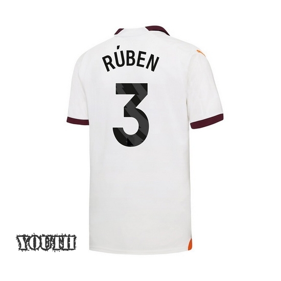 2023/2024 Ruben Dias Away #3 Youth Soccer Jersey