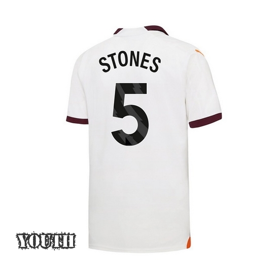 2023/2024 John Stones Away #5 Youth Soccer Jersey