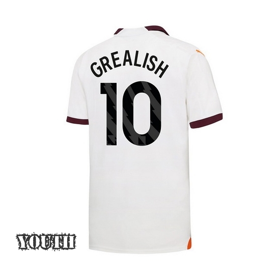 2023/2024 Jack Grealish Away #10 Youth Soccer Jersey