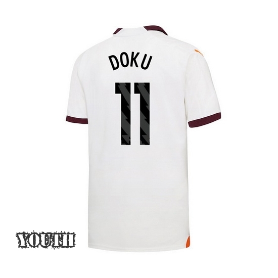 2023/2024 Jeremy Doku Away #11 Youth Soccer Jersey