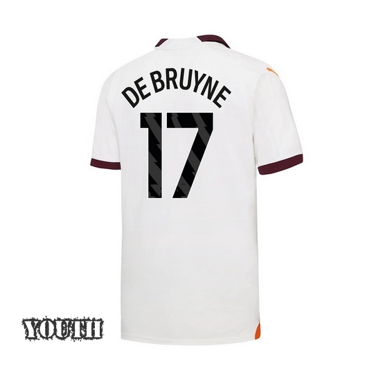 2023/2024 Kevin De Bruyne Away #17 Youth Soccer Jersey