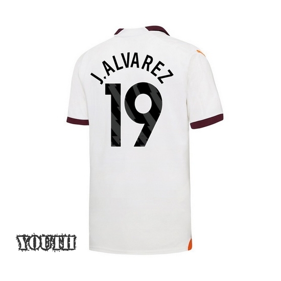 2023/2024 Julian Alvarez Away #19 Youth Soccer Jersey