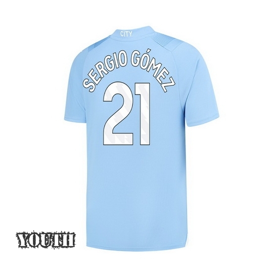 2023/2024 Youth Sergio Gomez Home #21 Soccer Jersey