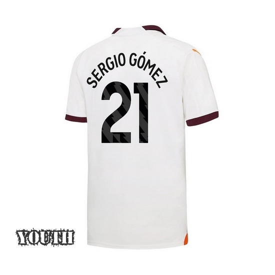 2023/2024 Sergio Gomez Away #21 Youth Soccer Jersey